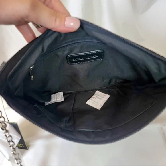 Badgley Mischka 🎁Gift ready Rhinestone Crossbody Bag Vegan Leather NWT Authentic